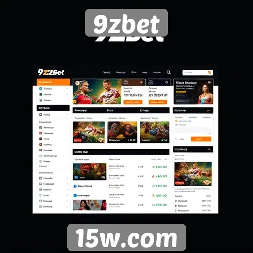 Interface do usuário do 9zbet é intuitiva